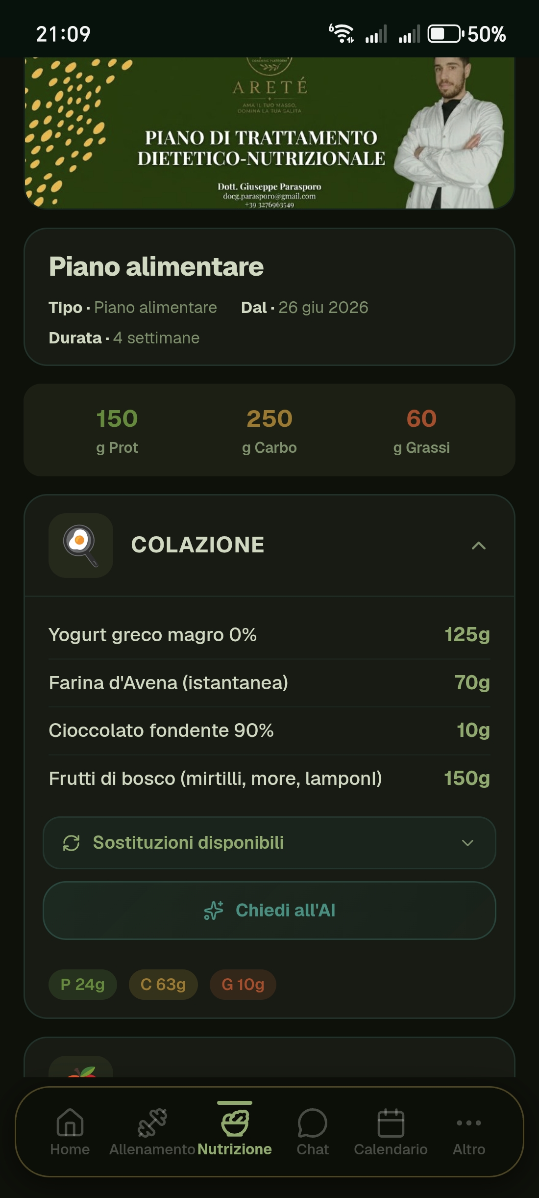 Piano alimentare